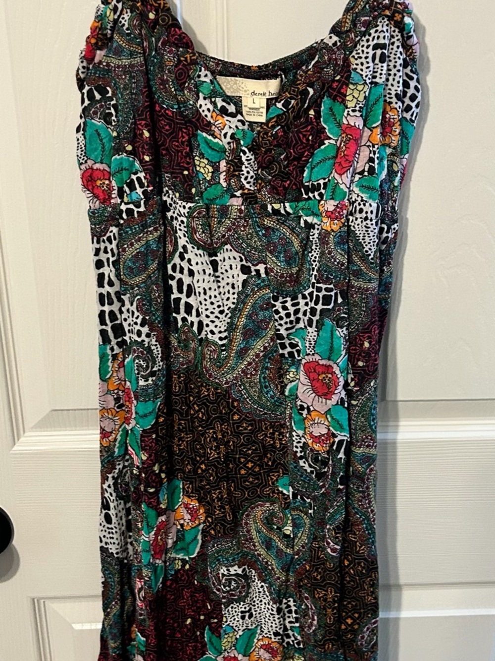 Derek Heart Multicolor Paisley Floral Maxi Dress